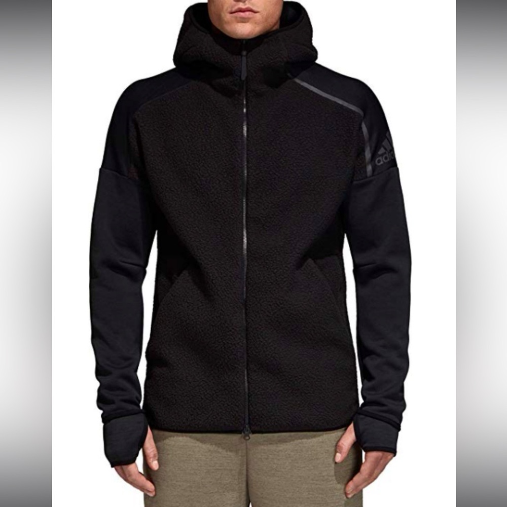 Adidas ZNE Full Zip Sherpa Hoodie